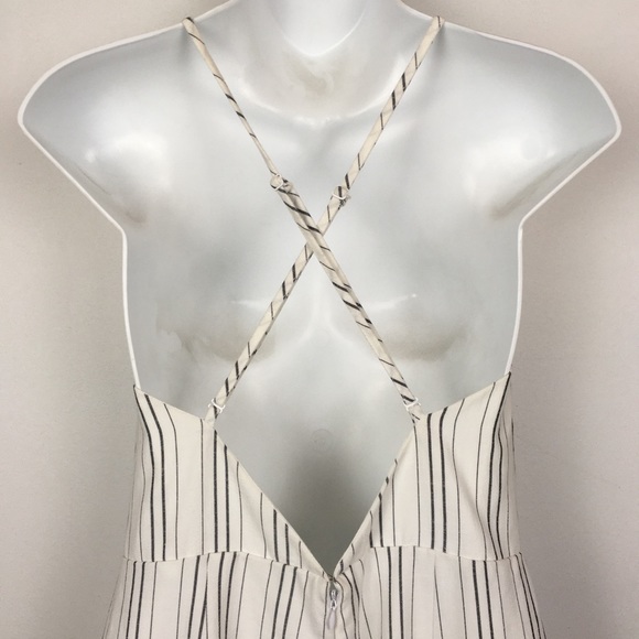 White and grey Pin stripe jumper M - Picture 5 of 5